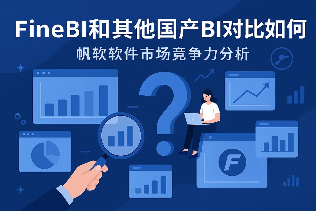 FineBI和其他国产BI对比如何？帆软软件市场竞争力分析