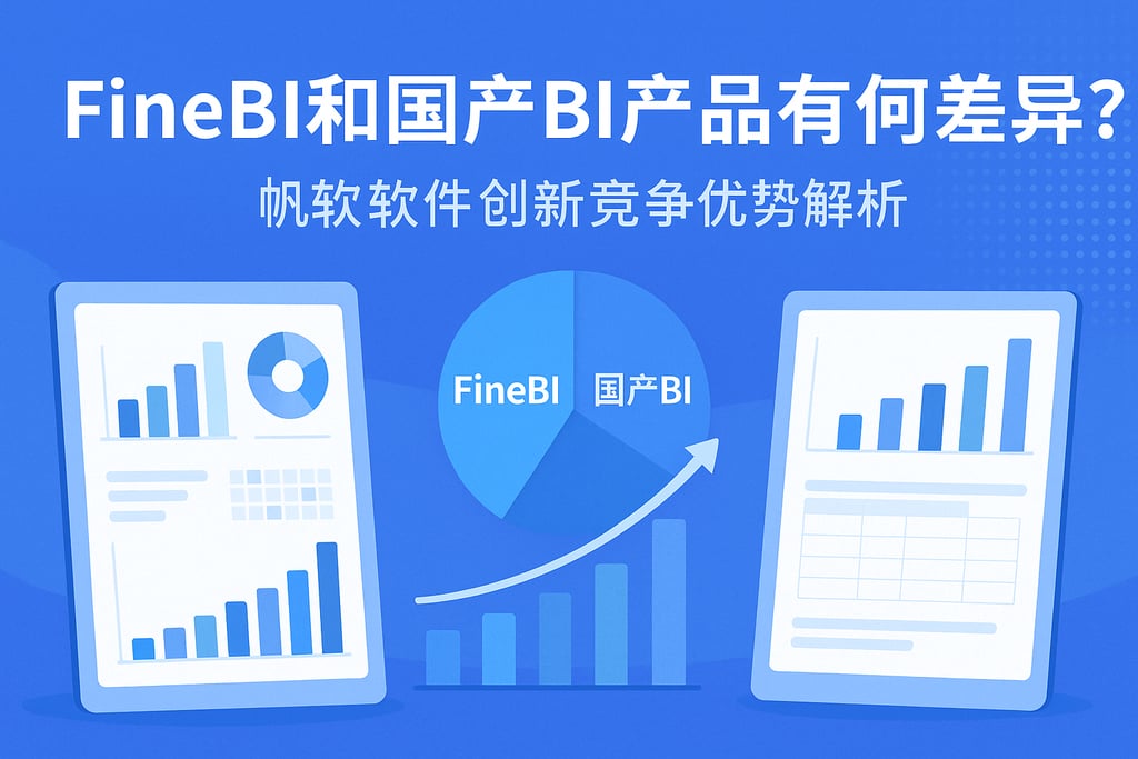 FineBI和国产BI产品有何差异？帆软软件创新竞争优势解析