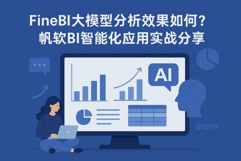 FineBI大模型分析效果如何？帆软BI智能化应用实战分享