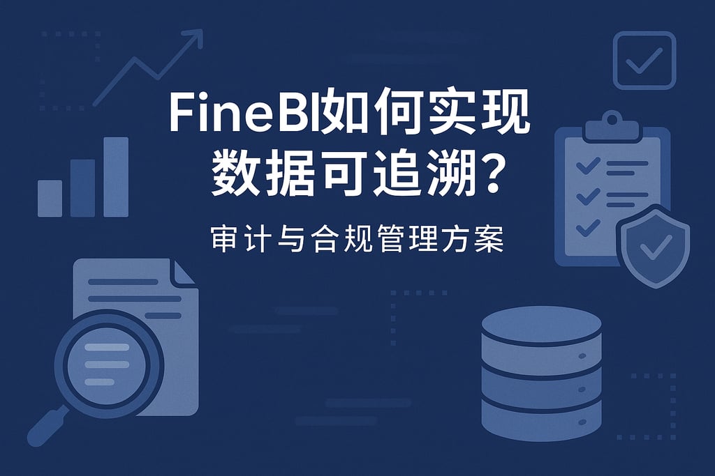 FineBI如何实现数据可追溯？审计与合规管理方案
