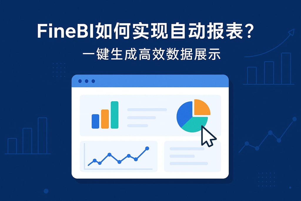 FineBI如何实现自动报表？一键生成高效数据展示