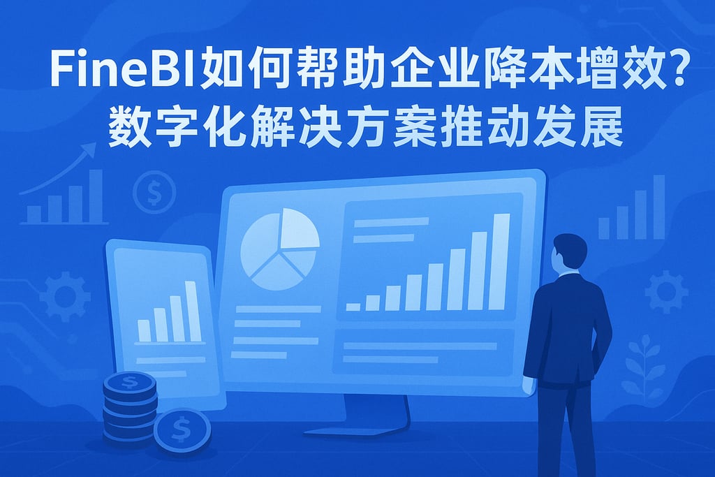 FineBI如何帮助企业降本增效？数字化解决方案推动发展