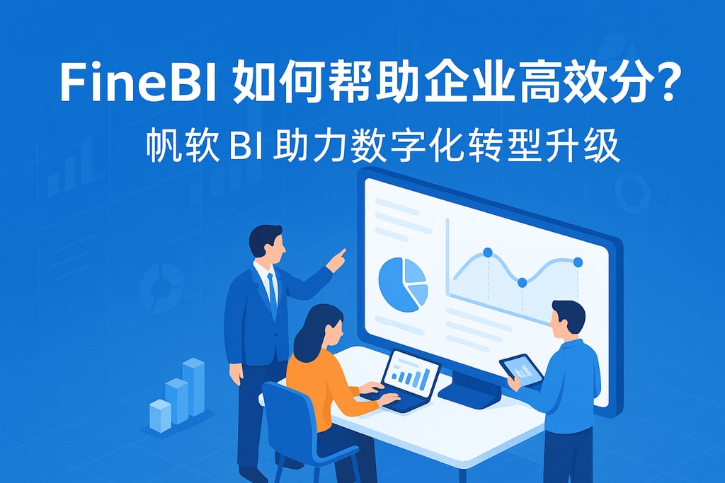 FineBI如何帮助企业高效分析？帆软BI助力数字化转型升级