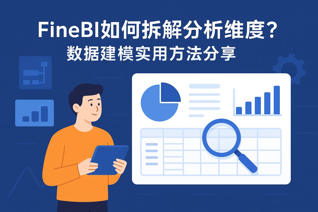 FineBI如何拆解分析维度？数据建模实用方法分享