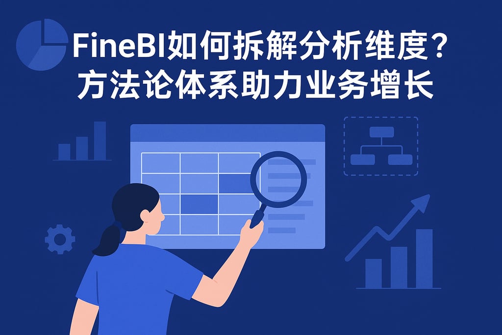FineBI如何拆解分析维度？方法论体系助力业务增长