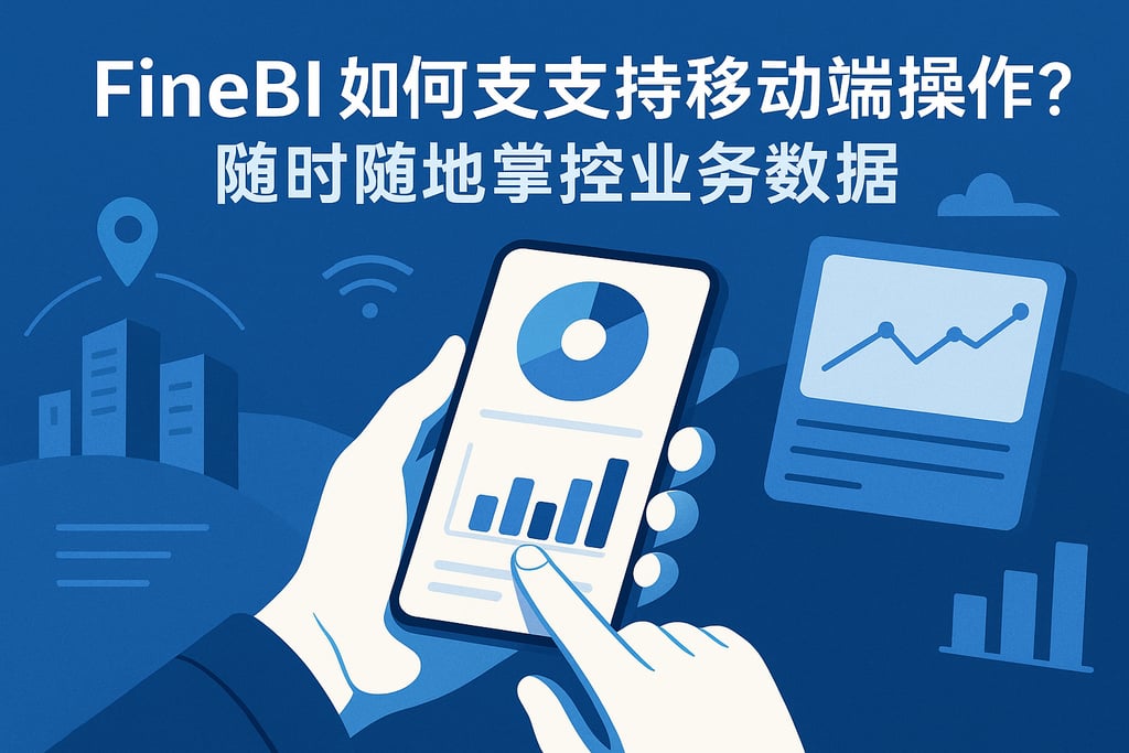FineBI如何支持移动端操作？随时随地掌控业务数据