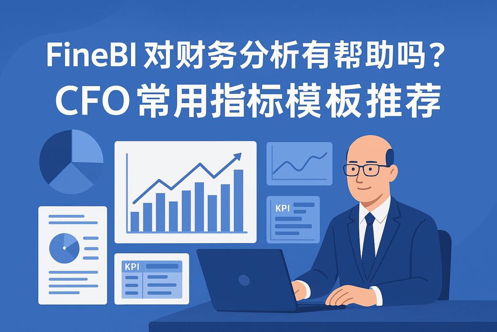 FineBI对财务分析有帮助吗？CFO常用指标模板推荐