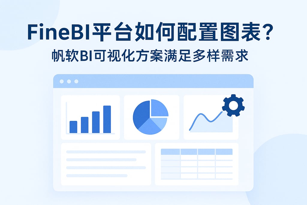 FineBI平台如何配置图表？帆软BI可视化方案满足多样需求