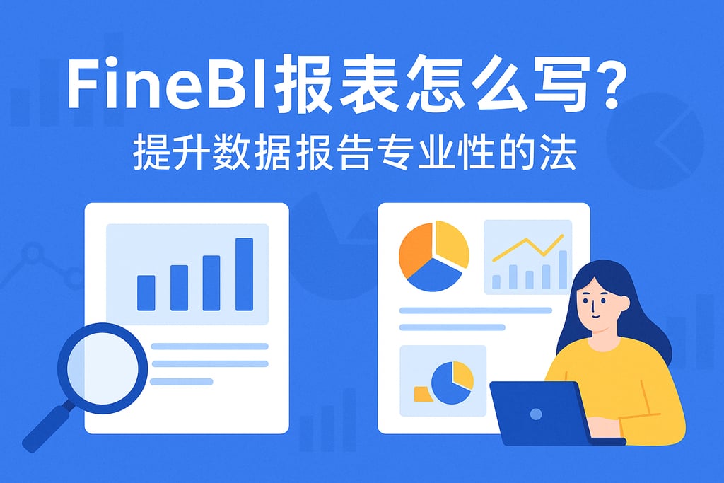 FineBI报表怎么写？提升数据报告专业性的方法