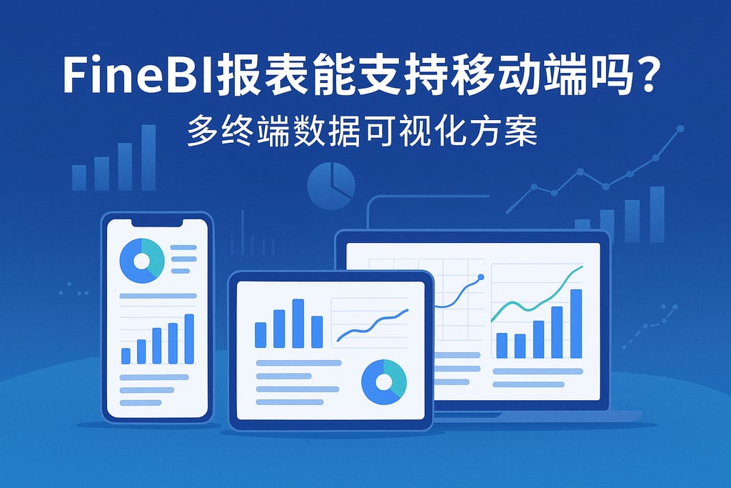 FineBI报表能支持移动端吗？多终端数据可视化方案