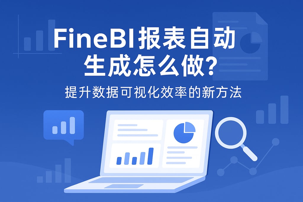 FineBI报表自动生成怎么做？提升数据可视化效率的新方法