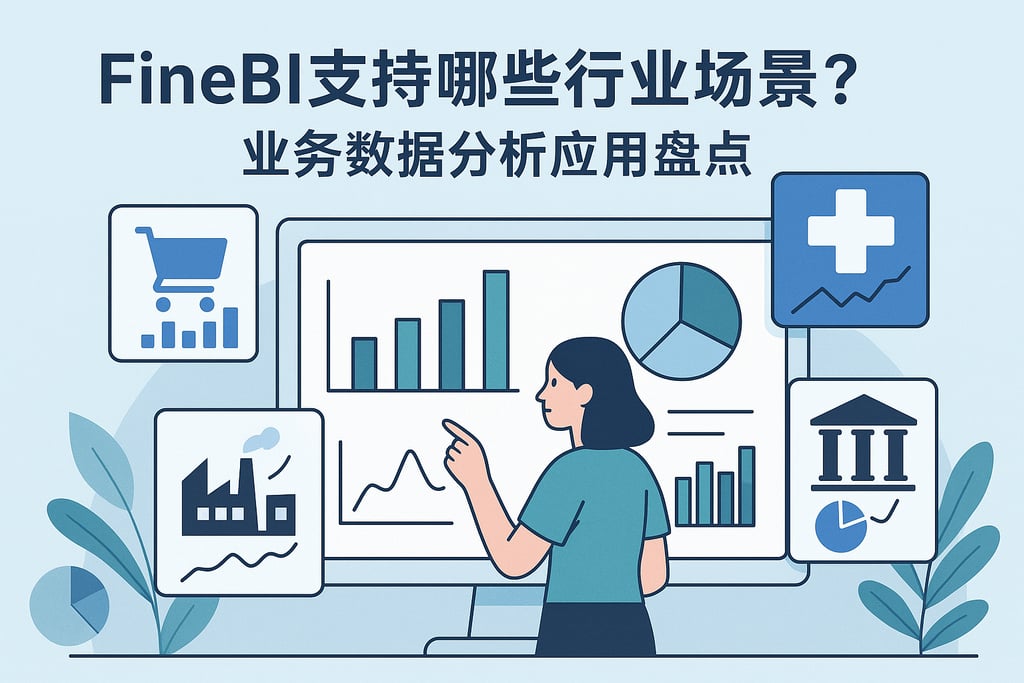 FineBI支持哪些行业场景？业务数据分析应用盘点
