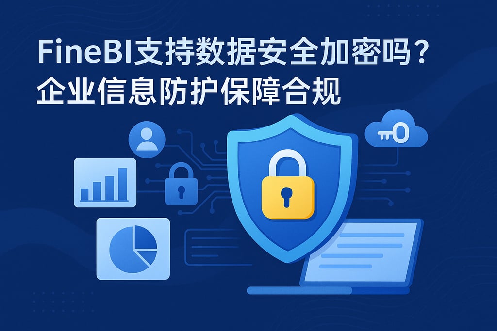 FineBI支持数据安全加密吗？企业信息防护保障合规