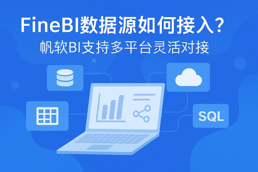 FineBI数据源如何接入？帆软BI支持多平台灵活对接