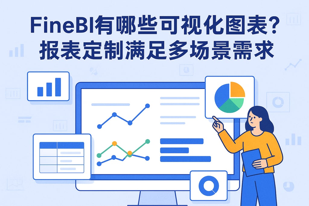 FineBI有哪些可视化图表？报表定制满足多场景需求