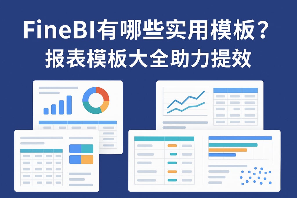 FineBI有哪些实用模板？报表模板大全助力提效