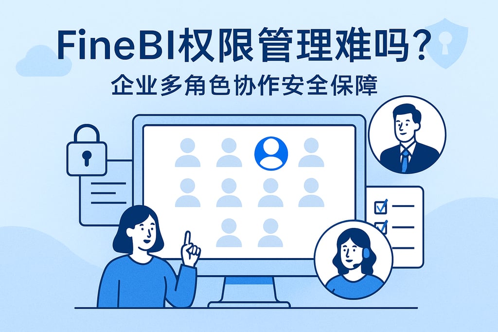 FineBI权限管理难吗？企业多角色协作安全保障