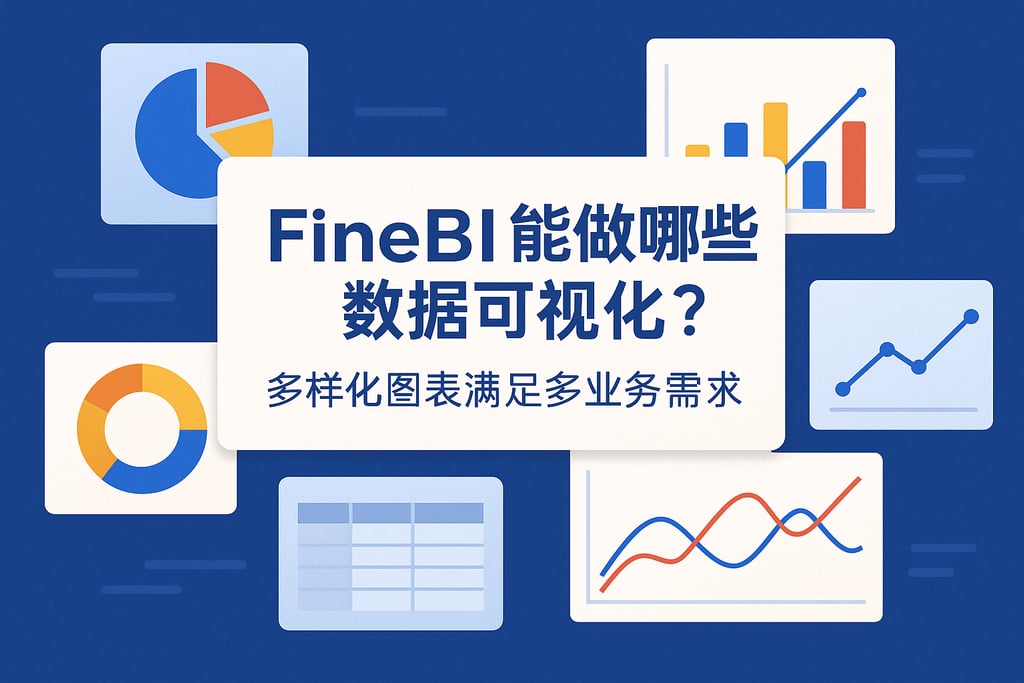FineBI能做哪些数据可视化？多样化图表满足多业务需求