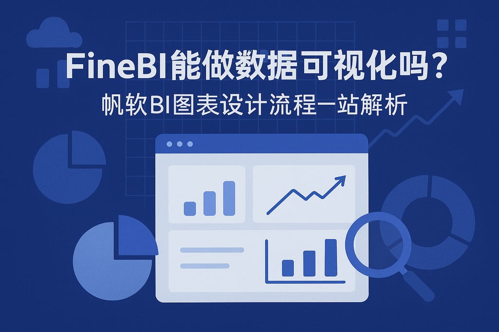 FineBI能做数据可视化吗？帆软BI图表设计流程一站解析
