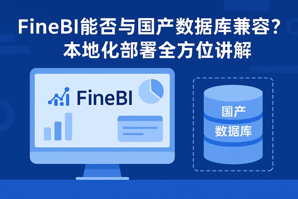 FineBI能否与国产数据库兼容？本地化部署全方位讲解