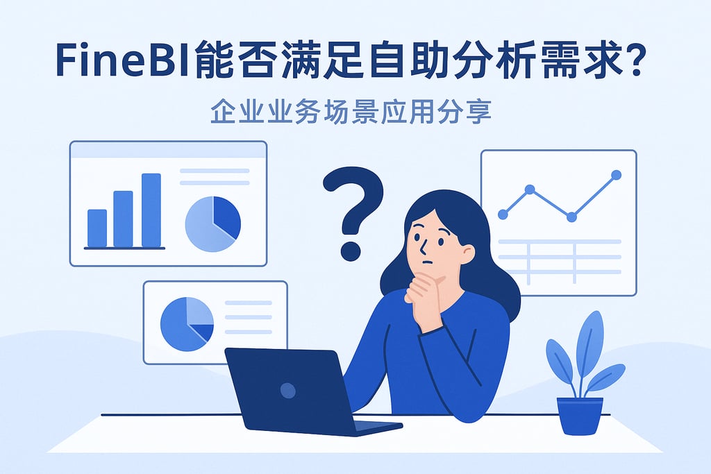 FineBI能否满足自助分析需求？企业业务场景应用分享