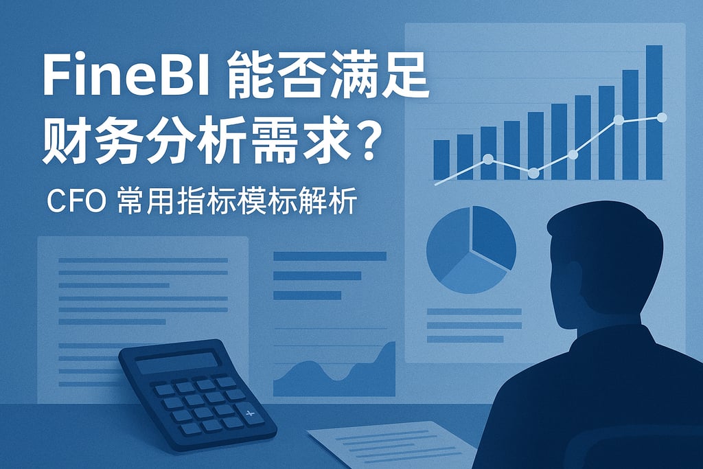 FineBI能否满足财务分析需求？CFO常用指标模板解析