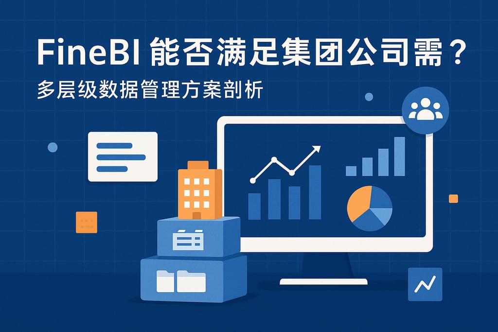 FineBI能否满足集团公司需求？多层级数据管理方案剖析