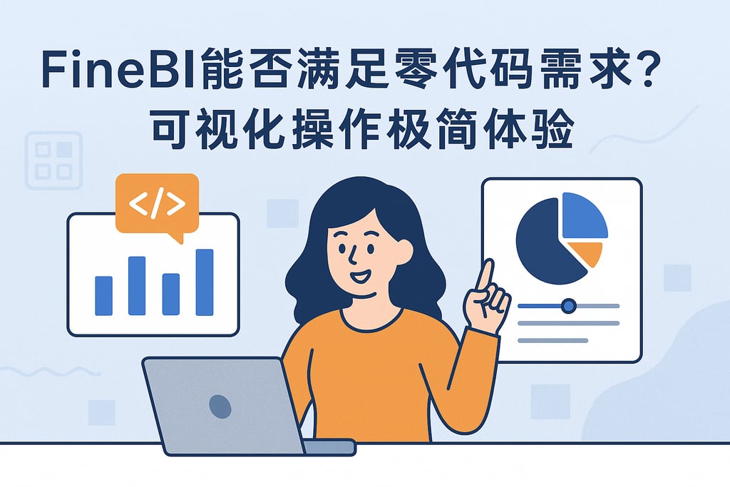 FineBI能否满足零代码需求？可视化操作极简体验