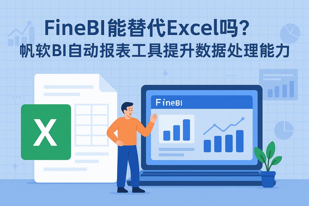FineBI能替代Excel吗？帆软BI自动报表工具提升数据处理能力