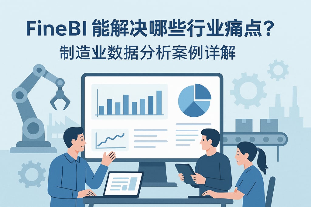 FineBI能解决哪些行业痛点？制造业数据分析案例详解