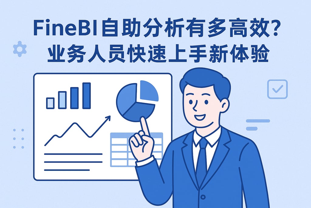 FineBI自助分析有多高效？业务人员快速上手新体验