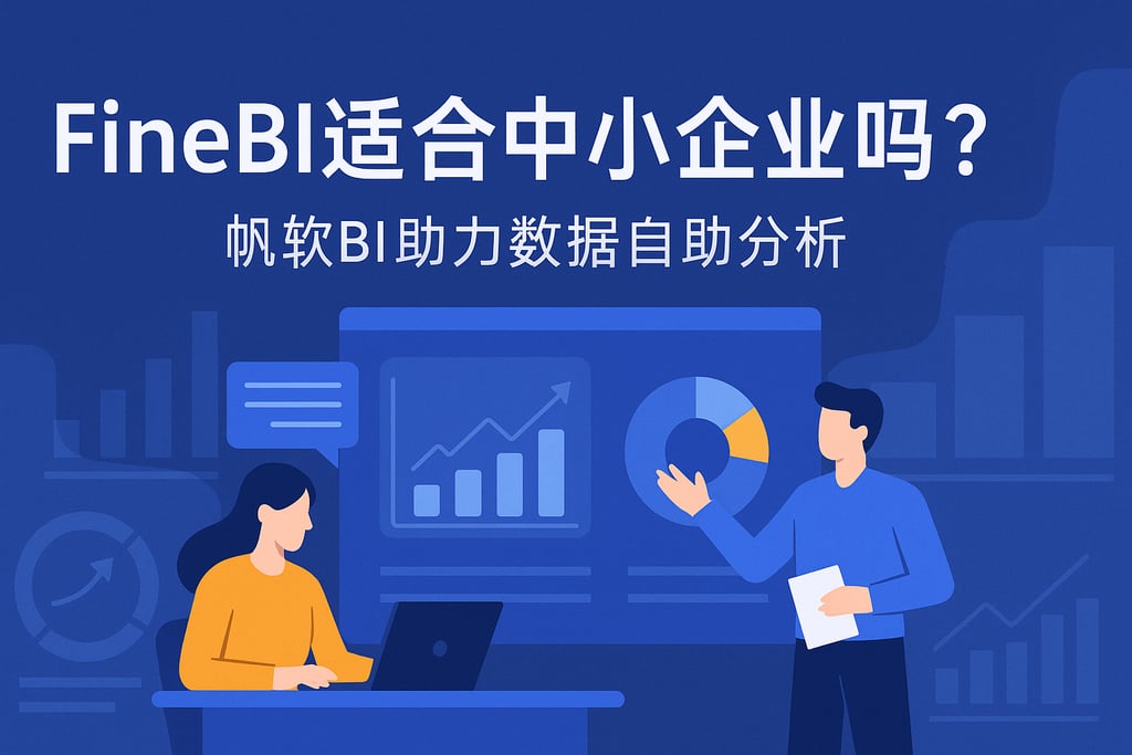 FineBI适合中小企业吗？帆软BI助力数据自助分析
