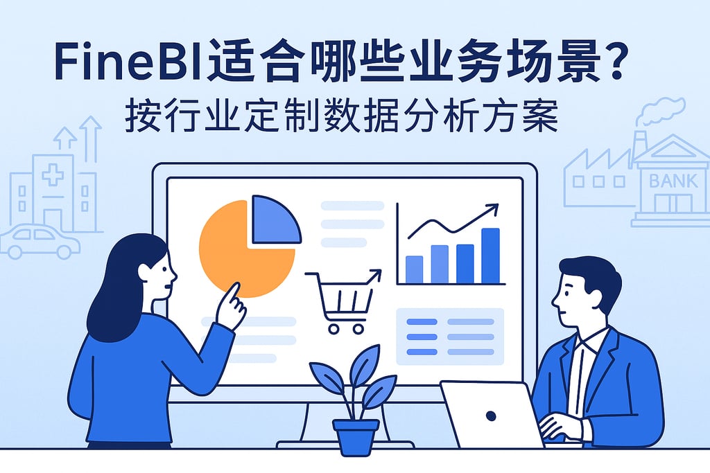 FineBI适合哪些业务场景？按行业定制数据分析方案