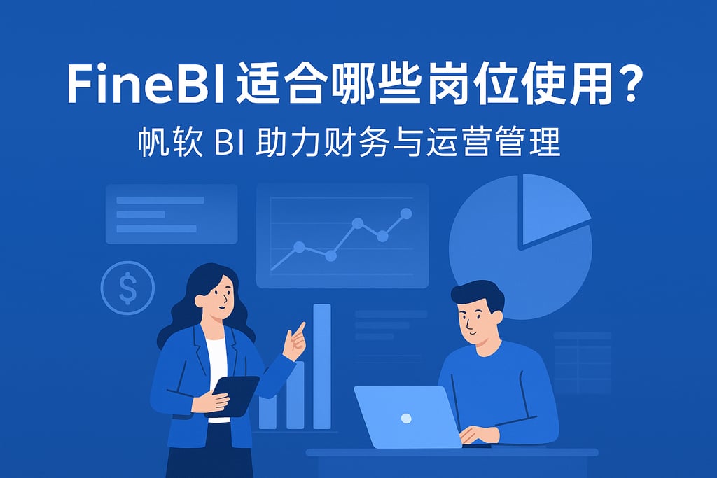 FineBI适合哪些岗位使用？帆软BI助力财务与运营管理