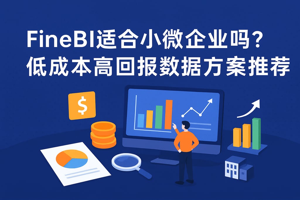 FineBI适合小微企业吗？低成本高回报数据方案推荐