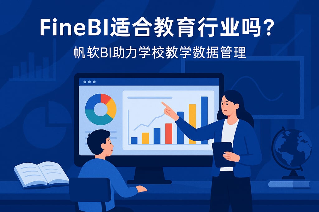 FineBI适合教育行业吗？帆软BI助力学校教学数据管理