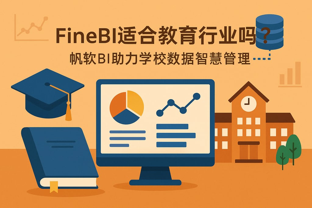 FineBI适合教育行业吗？帆软BI助力学校数据智慧管理