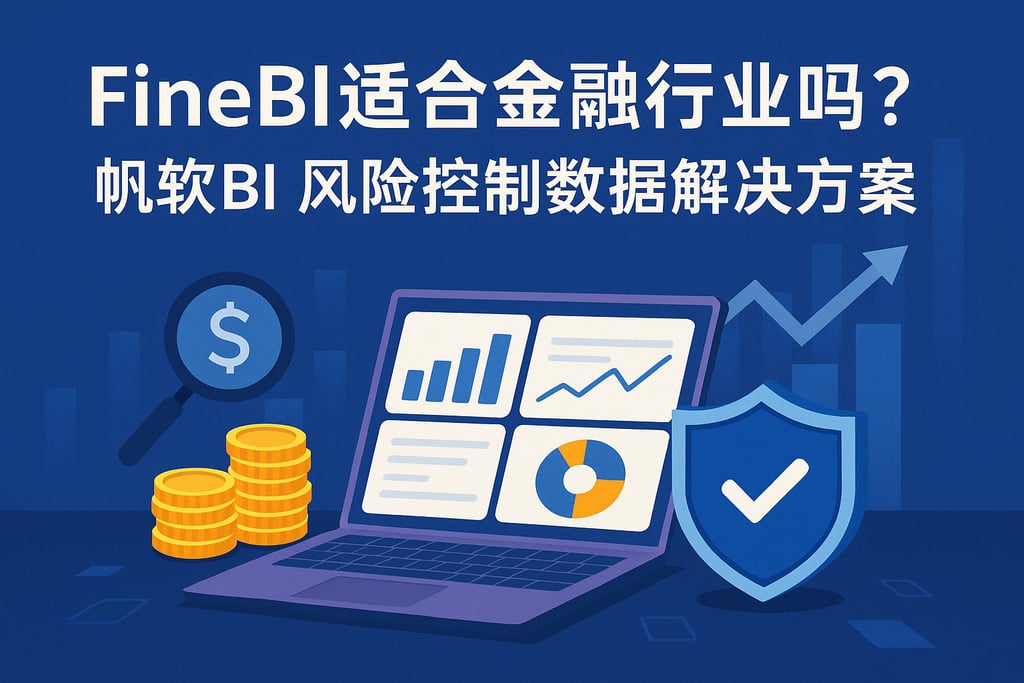 FineBI适合金融行业吗？帆软BI风险控制数据解决方案