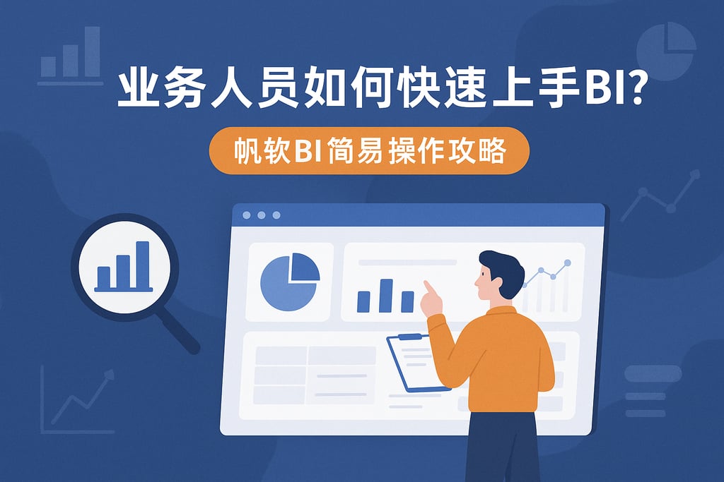 业务人员如何快速上手BI？帆软BI简易操作攻略