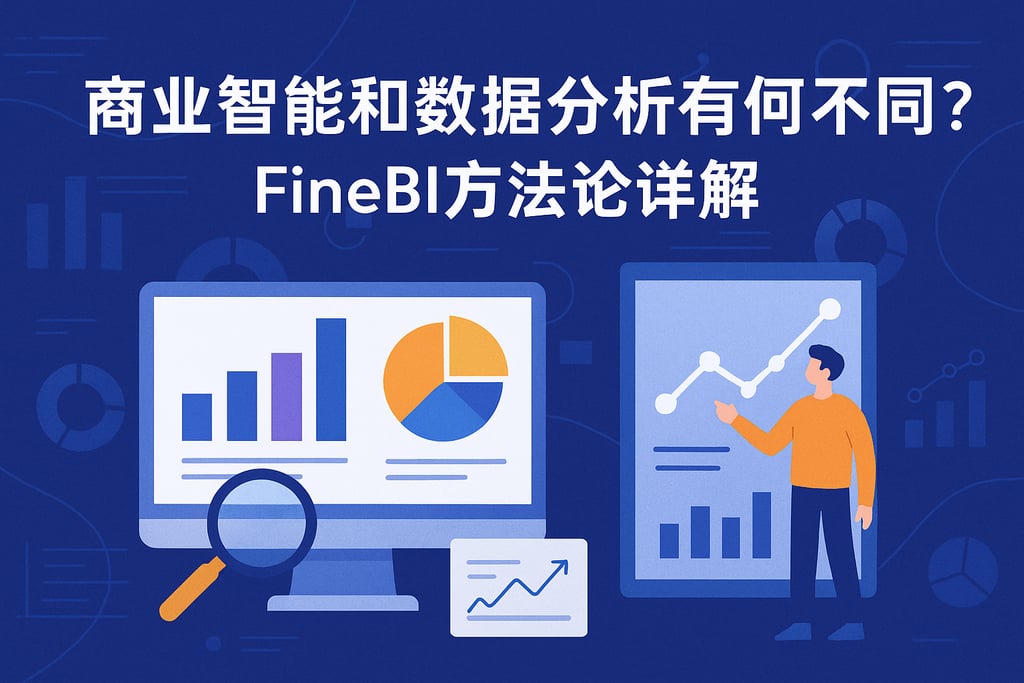 商业智能和数据分析有何不同？FineBI方法论详解
