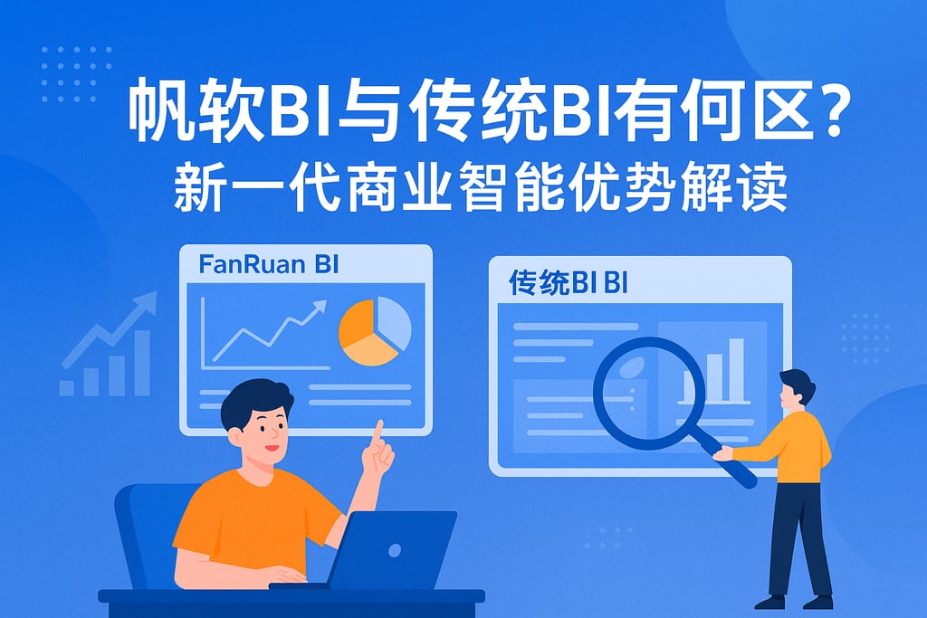 帆软BI与传统BI有何区别？新一代商业智能优势解读