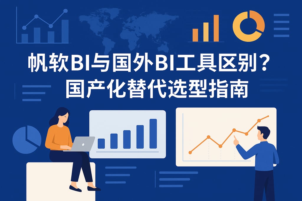 帆软BI与国外BI工具区别？国产化替代选型指南