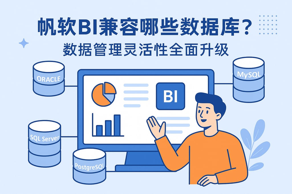 帆软BI兼容哪些数据库？数据管理灵活性全面升级