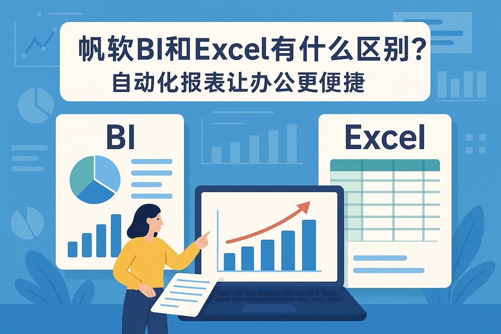 帆软BI和Excel有什么区别？自动化报表让办公更便捷