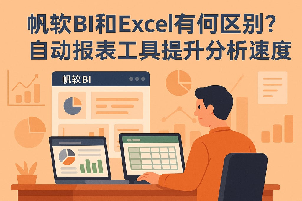 帆软BI和Excel有何区别？自动报表工具提升分析速度