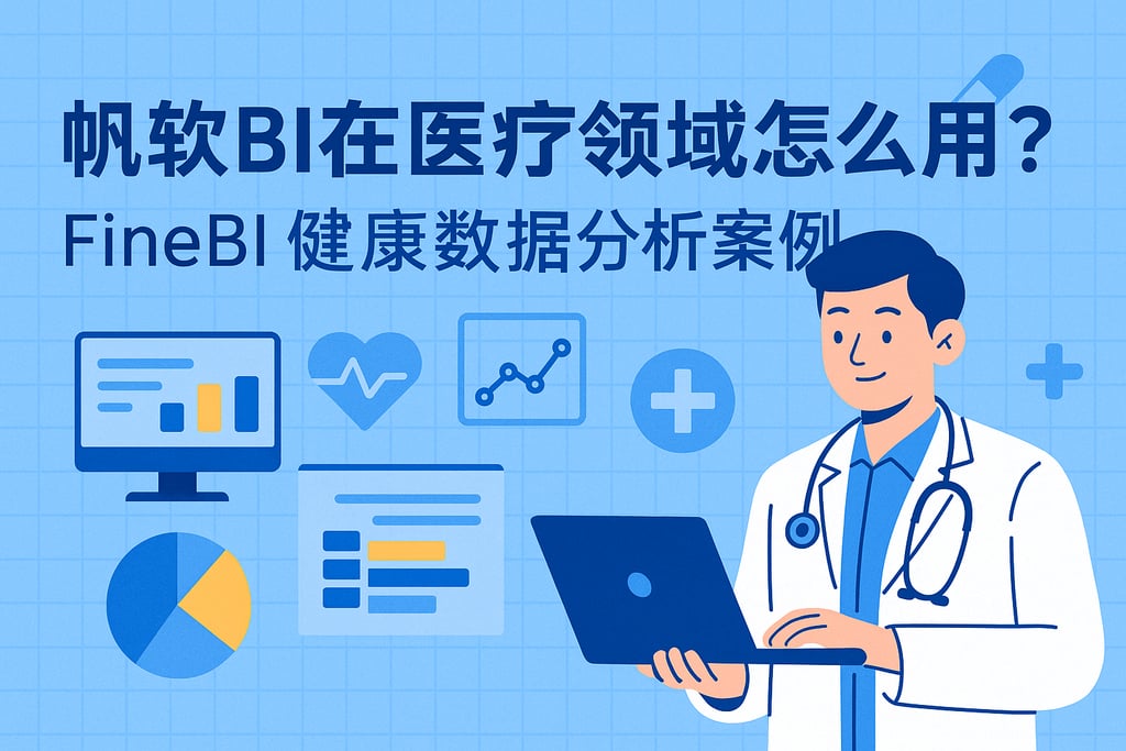帆软BI在医疗领域怎么用？FineBI健康数据分析案例