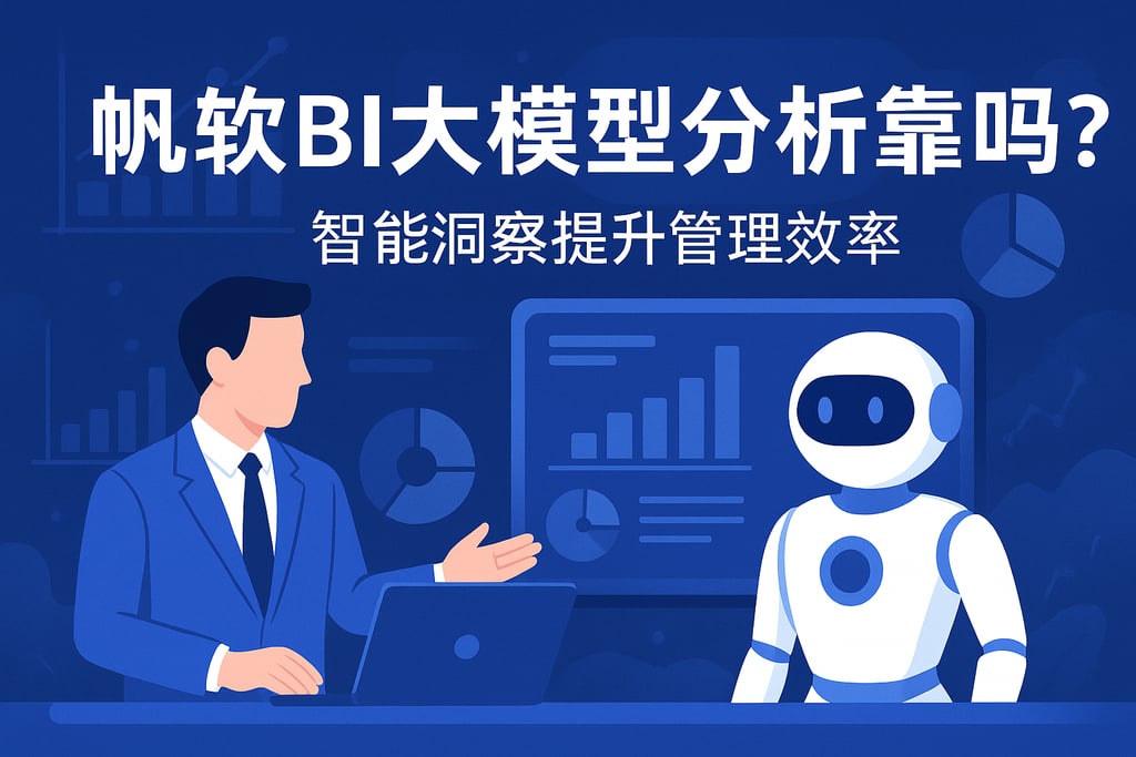 帆软BI大模型分析靠谱吗？智能洞察提升管理效率