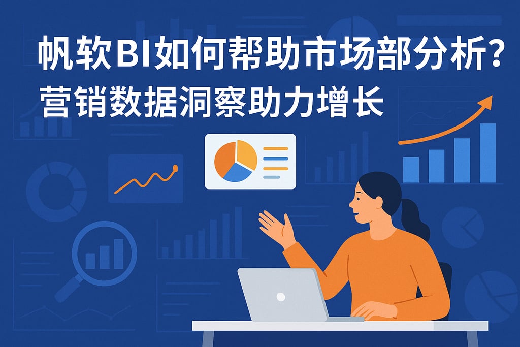 帆软BI如何帮助市场部门分析？营销数据洞察助力增长