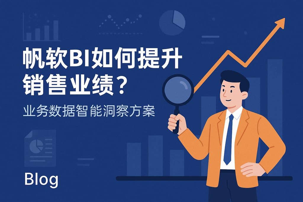 帆软BI如何提升销售业绩？业务数据智能洞察方案