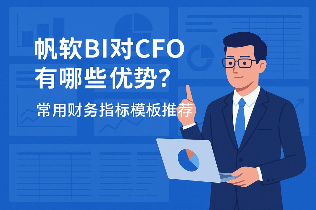 帆软BI对CFO有哪些优势？常用财务指标模板推荐